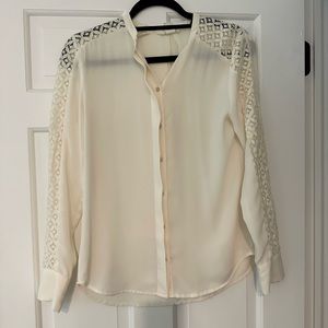 H&M lace sleeve blouse